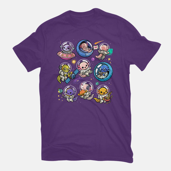 Space Axolotls-Mens-Premium-Tee-GoshWow