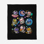 Space Axolotls-None-Fleece-Blanket-GoshWow
