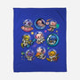 Space Axolotls-None-Fleece-Blanket-GoshWow