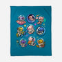Space Axolotls-None-Fleece-Blanket-GoshWow