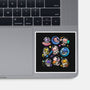 Space Axolotls-None-Glossy-Sticker-GoshWow
