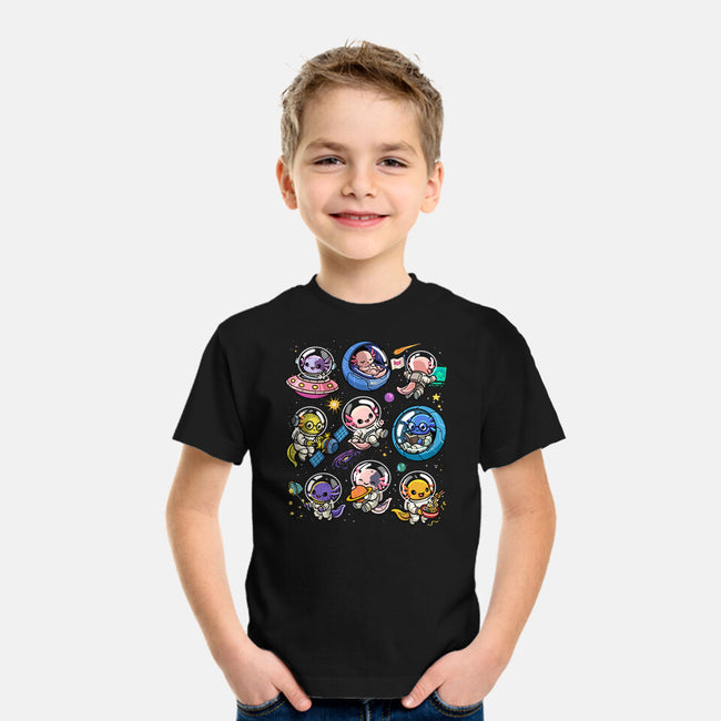 Space Axolotls-Youth-Basic-Tee-GoshWow