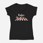 The Kirbies-Womens-V-Neck-Tee-2DFeer