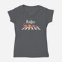 The Kirbies-Womens-V-Neck-Tee-2DFeer