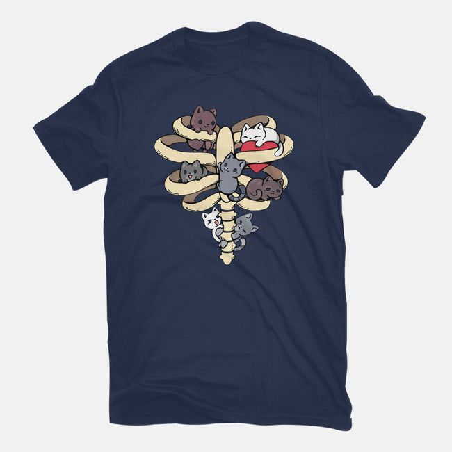 Skeleton Kittens-Mens-Basic-Tee-Vallina84