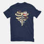 Skeleton Kittens-Womens-Basic-Tee-Vallina84