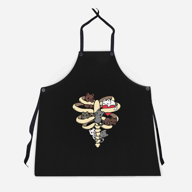 Skeleton Kittens-Unisex-Kitchen-Apron-Vallina84
