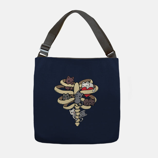 Skeleton Kittens-None-Adjustable Tote-Bag-Vallina84
