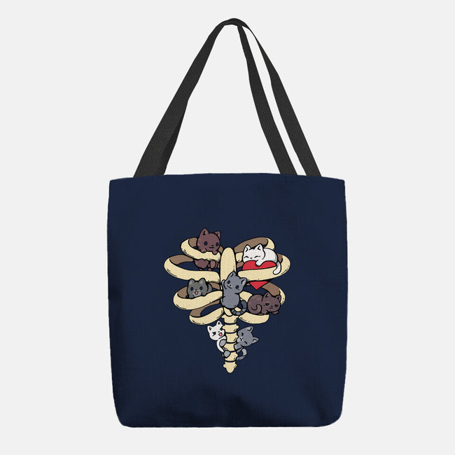 Skeleton Kittens-None-Basic Tote-Bag-Vallina84