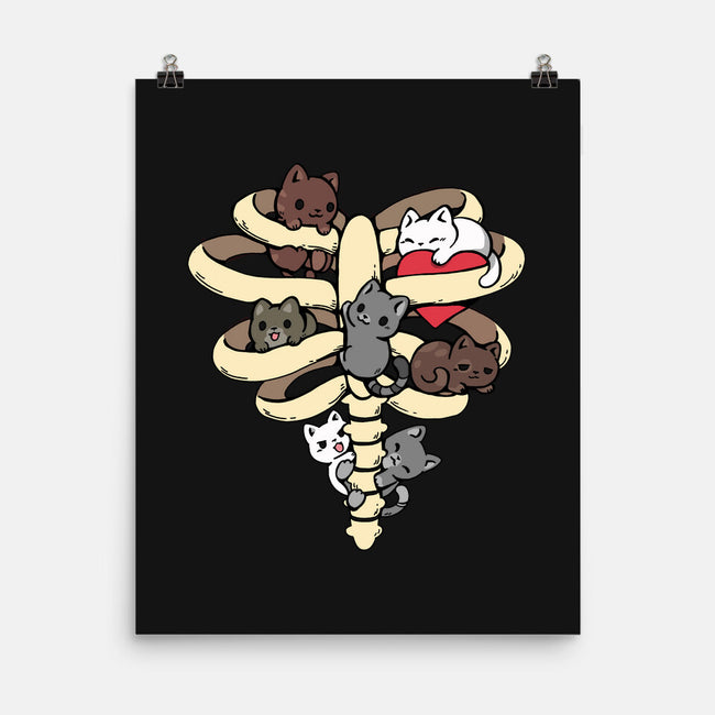 Skeleton Kittens-None-Matte-Poster-Vallina84