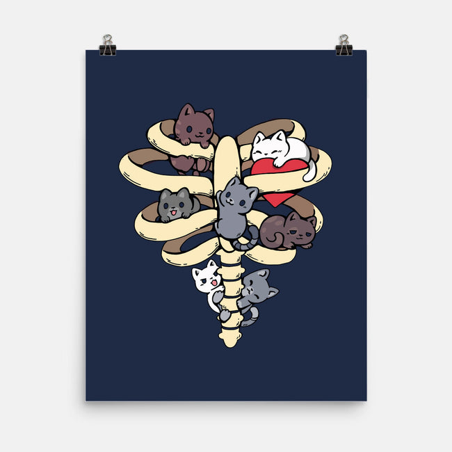 Skeleton Kittens-None-Matte-Poster-Vallina84