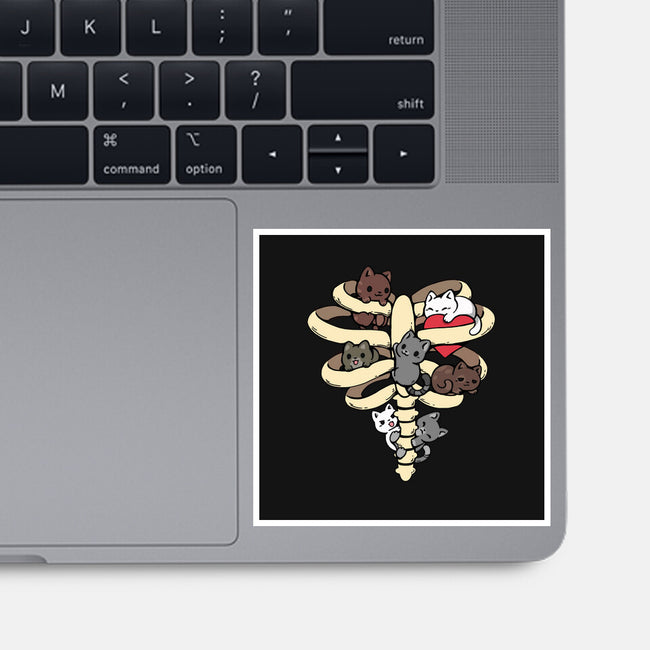 Skeleton Kittens-None-Glossy-Sticker-Vallina84