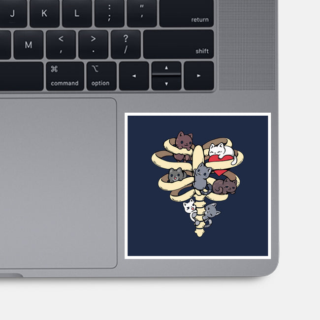 Skeleton Kittens-None-Glossy-Sticker-Vallina84