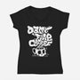 Damn Fine Coffee-Womens-V-Neck-Tee-estudiofitas