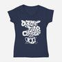 Damn Fine Coffee-Womens-V-Neck-Tee-estudiofitas