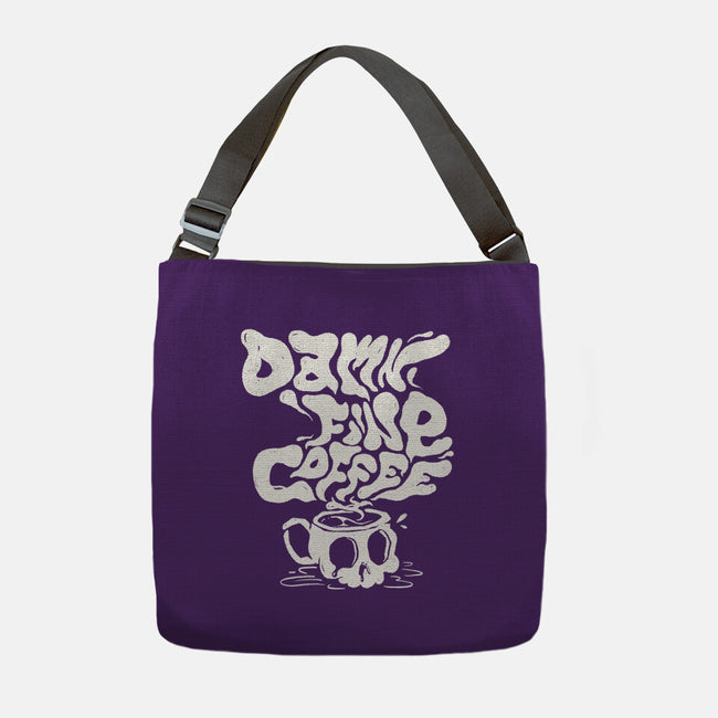 Damn Fine Coffee-None-Adjustable Tote-Bag-estudiofitas