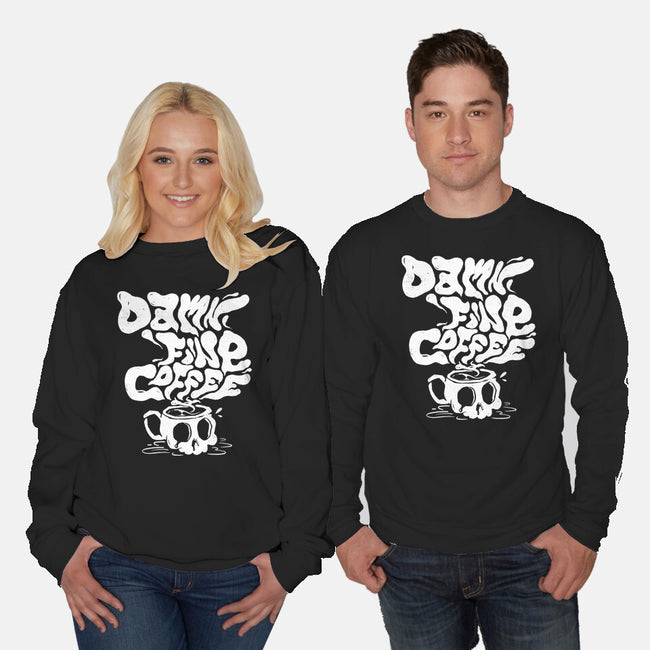 Damn Fine Coffee-Unisex-Crew Neck-Sweatshirt-estudiofitas