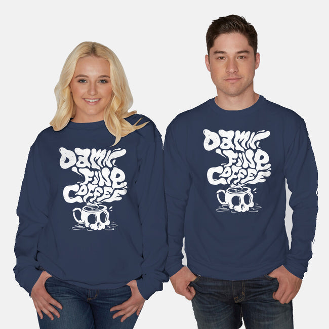 Damn Fine Coffee-Unisex-Crew Neck-Sweatshirt-estudiofitas