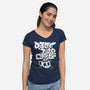 Damn Fine Coffee-Womens-V-Neck-Tee-estudiofitas