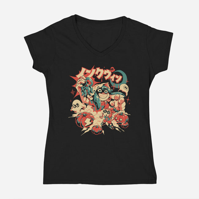 InkWeen-Womens-V-Neck-Tee-ilustrata
