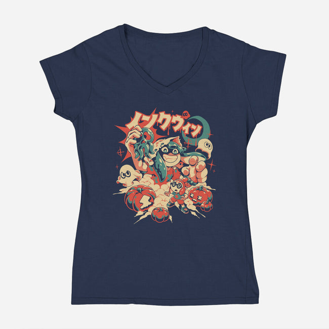 InkWeen-Womens-V-Neck-Tee-ilustrata