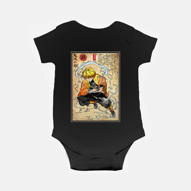 Thunder Breathing Woodblock-Baby-Basic-Onesie-DrMonekers