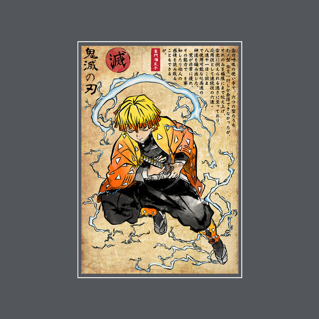 Thunder Breathing Woodblock-None-Stretched-Canvas-DrMonekers