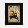 Thunder Breathing Woodblock-None-Fleece-Blanket-DrMonekers