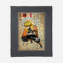 Thunder Breathing Woodblock-None-Fleece-Blanket-DrMonekers