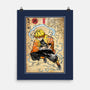 Thunder Breathing Woodblock-None-Matte-Poster-DrMonekers