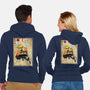 Thunder Breathing Woodblock-Unisex-Zip-Up-Sweatshirt-DrMonekers