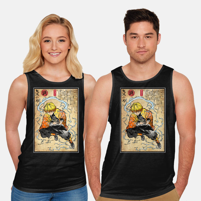 Thunder Breathing Woodblock-Unisex-Basic-Tank-DrMonekers