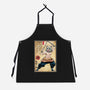 Beast Breathing Woodblock-Unisex-Kitchen-Apron-DrMonekers