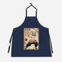 Beast Breathing Woodblock-Unisex-Kitchen-Apron-DrMonekers