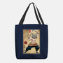 Beast Breathing Woodblock-None-Basic Tote-Bag-DrMonekers