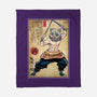Beast Breathing Woodblock-None-Fleece-Blanket-DrMonekers