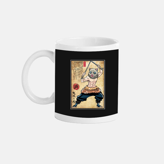 Beast Breathing Woodblock-None-Mug-Drinkware-DrMonekers