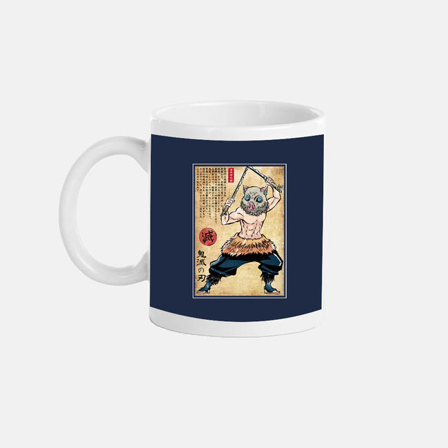 Beast Breathing Woodblock-None-Mug-Drinkware-DrMonekers