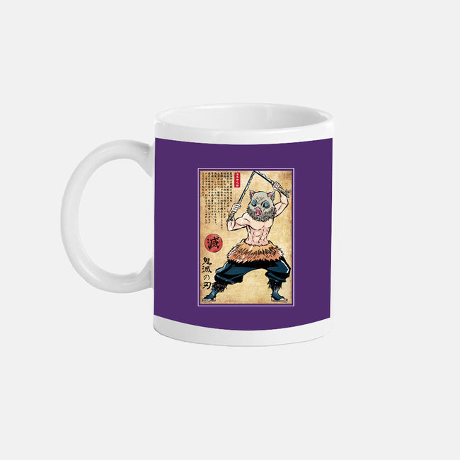 Beast Breathing Woodblock-None-Mug-Drinkware-DrMonekers