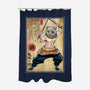 Beast Breathing Woodblock-None-Polyester-Shower Curtain-DrMonekers