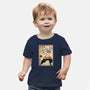 Beast Breathing Woodblock-Baby-Basic-Tee-DrMonekers