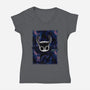 The Knight Shadow Nebula-Womens-V-Neck-Tee-Astrobot Invention
