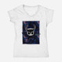 The Knight Shadow Nebula-Womens-V-Neck-Tee-Astrobot Invention