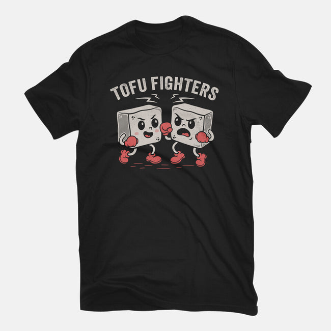 Tofu Fighters-Womens-Fitted-Tee-Nemons