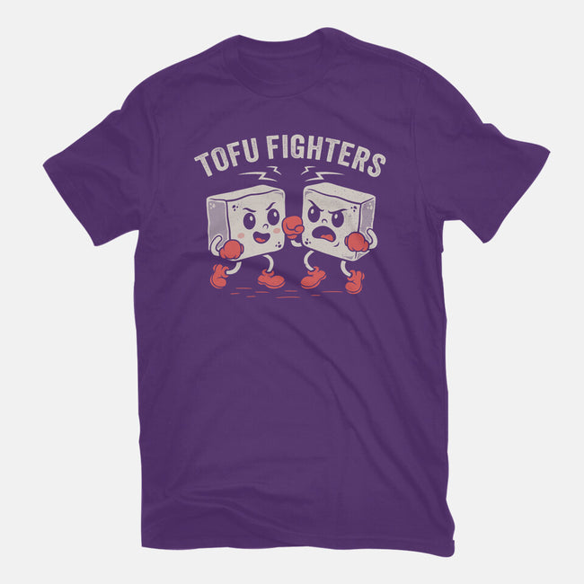Tofu Fighters-Womens-Fitted-Tee-Nemons