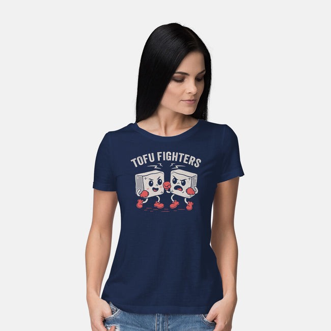 Tofu Fighters-Womens-Basic-Tee-Nemons