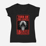 Horror Signs Darkness Creatures-Womens-V-Neck-Tee-Studio Mootant