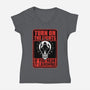 Horror Signs Darkness Creatures-Womens-V-Neck-Tee-Studio Mootant