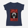 Horror Signs Darkness Creatures-Womens-V-Neck-Tee-Studio Mootant