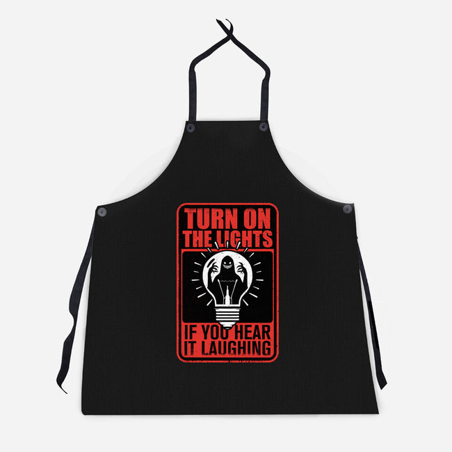 Horror Signs Darkness Creatures-Unisex-Kitchen-Apron-Studio Mootant